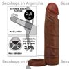 Funda de Pene Texturizada en TPR con Aro Escrotal de Estimulación